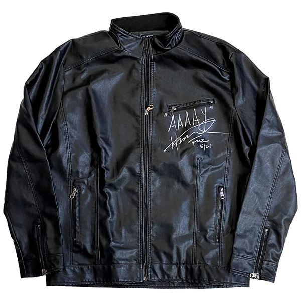 Henry Winkler Autographed Jacket w/"AAAAY" Inscription (Frozen Pond)