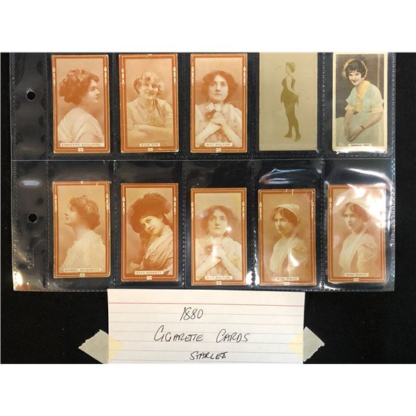 1880 COMPLETE SET CIGARETTE CARDS (STARLETTE)