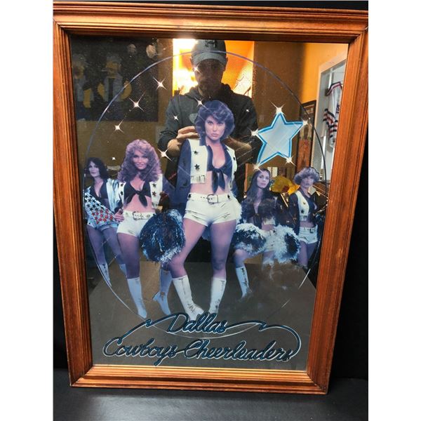 DALLAS COWBOYS CHEERLEADERS FRAMED MIRROR 24X32