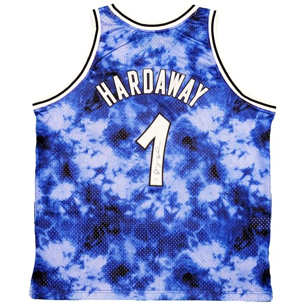 PENNY HARDAWAY SIGNED ORLANDO MAGIC MITCHELL AND NESS (JSA COA)