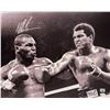 Image 1 : Mike Tyson Autographed 16x20 Photo vs. Muhammad Ali (JSA)
