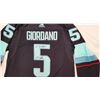 Image 2 : Seattle Kraken Mark Giordano Autographed Blue Adidas Authentic Jersey (Fanatics Holo)