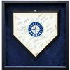 Image 1 : 2006 Seattle Mariners Team Autographed Framed 19x19 Home Plate With 32 Signatures