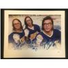 Image 1 : SLAPSHOT THE HANSON BROTHERS TRIPLE SIGNED 8 X 10 (JSA COA)