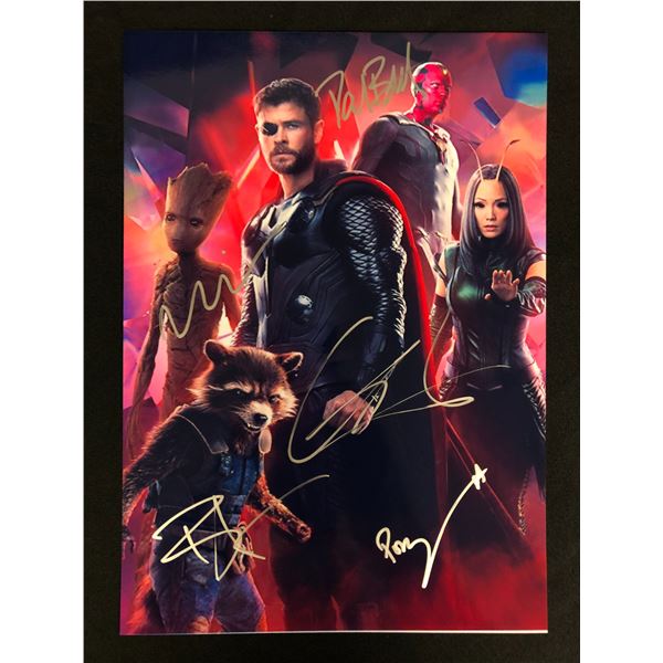 THE AVENGERS CAST SIGNED 8 X 10 (RA COA)