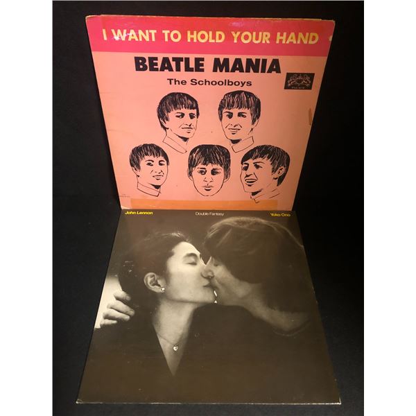 BEATLEMANIA/ YOKO ONO VINYL RECORD LOT