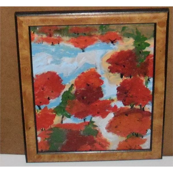 OneEarly Fall small painting by Artiste LangdonArt petite peinture Automne précoce pour tes plaisirs