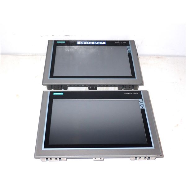 (2) Siemens # 1P 6AV2 124-0MC01-0AX0 Screen