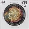 Image 1 : 1884-O $1 Morgan Silver Dollar Coin Amazing Toning