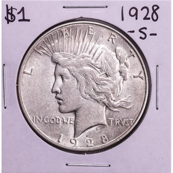 1928-S $1 Peace Silver Dollar Coin