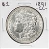 Image 1 : 1891-CC $1 Morgan Silver Dollar Coin