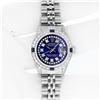 Image 3 : Rolex Ladies Stainless Steel Blue String VVS Diamond Datejust Wristwatch