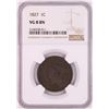 Image 1 : 1827 Coronet Head Large Cent Coin NGC VG8BN