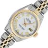 Image 2 : Rolex Ladies Two Tone White Roman Datejust Wristwatch