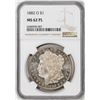 Image 1 : 1882-O $1 Morgan Silver Dollar Coin NGC MS62PL