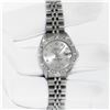 Image 3 : Rolex Ladies Stainless Steel Silver Diamond Datejust Wristwatch