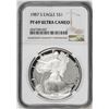 Image 1 : 1987-S $1 Proof American Silver Eagle Coin NGC PF69 Ultra Cameo