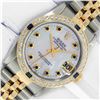 Image 1 : Rolex Midsize Two Tone Diamond and Sapphire Datejust Wristwatch