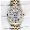 Image 2 : Rolex Midsize Two Tone Diamond and Sapphire Datejust Wristwatch