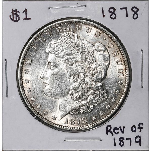 1878 Reverse of 1879 $1 Morgan Silver Dollar Coin