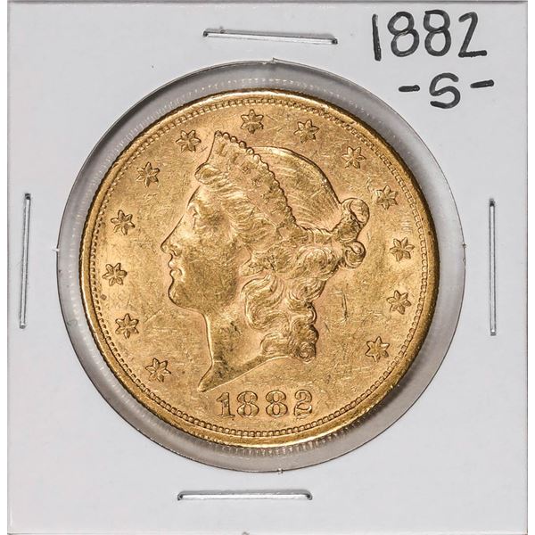 1882-S $20 Liberty Head Double Eagle Gold Coin