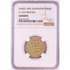 Image 1 : AH451-492 Ghaznavid Dinar A-1637 Ibrahim Gold Coin NGC Genuine