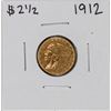 Image 1 : 1912 $2 1/2 Indian Head Quarter Eagle Gold Coin