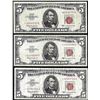 Image 1 : Lot of (3) 1963 $5 Legal Tender Star Notes