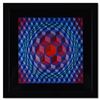 Image 1 : Victor Vasarely "Cheyt-Mc-4 La Serie Structures Universelles L'Hexagone" Mixed Media