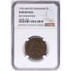 Image 1 : 1793 Wreath Vine & Bars Flowing Hair Large Cent NGC Fair Details