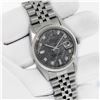 Image 3 : Rolex Men's Stainless Steel Meteorite Diamond Datejust Wristwatch