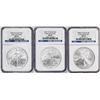 Image 1 : Lot of 2006-2008-W $1 Burnished American Silver Eagle Coins NGC MS69 Early Releases