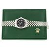 Image 3 : Rolex Men's Stainless Steel Diamond and Ruby Datejust Wristwatch with Rolex Box