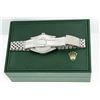 Image 9 : Rolex Men's Stainless Steel Diamond and Ruby Datejust Wristwatch with Rolex Box