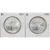 Image 1 : Lot of (2) 2018 $1 American Silver Eagle Coin