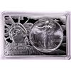 Image 1 : 1994 $1 American Silver Eagle Coin & 2oz Silver Bar Set