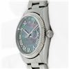 Image 7 : Rolex Men's Stainless Steel Tahitian MOP Roman Datejust Wristwatch
