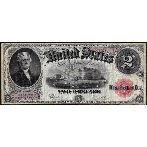 1917 $2 Legal Tender Note