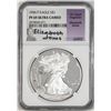 Image 1 : 1996-P $1 Proof American Silver Eagle Coin NGC PF69 Ultra Cameo E. Jones Signature