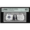 Image 1 : 1928A $1 Funnyback Silver Certificate Note Fr.1601 PMG Gem Uncirculated 65EPQ