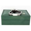 Image 7 : Rolex Ladies Stainless Steel Green Diamond & Emerald Datejust Wristwatch