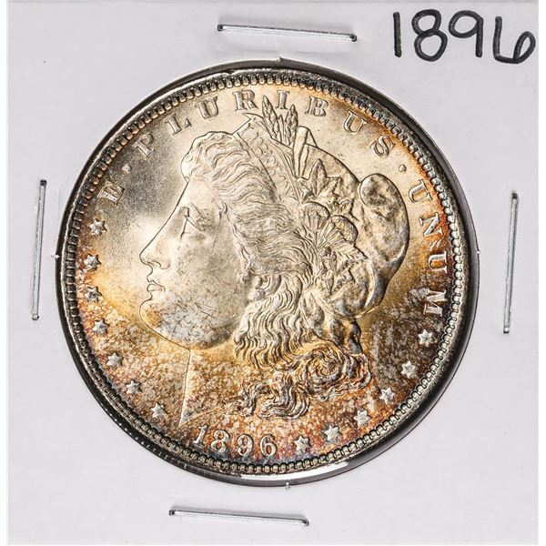 1896 $1 Morgan Silver Dollar Coin Nice Toning