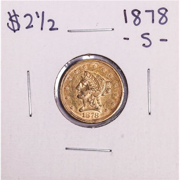 1878-S $2 1/2 Liberty Head Quarter Eagle Gold Coin