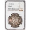 Image 1 : 1904-O $1 Morgan Silver Dollar Coin NGC MS65 Nice Toning