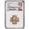 Image 1 : 2018 $10 American Gold Eagle Coin NGC MS70 Mike Castle Signature