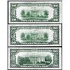 Image 2 : Lot of (3) 1934C $20 Federal Reserve Notes