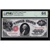 Image 1 : 1917 $1 Legal Tender Note Fr.36 PMG Choice Uncirculated 64