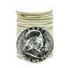 Image 1 : Roll of (20) Brilliant Uncirculated 1958-D Franklin Half Dollar Coins