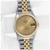 Image 3 : Rolex Men's Two Tone Factory VVS Champagne Diamond Dial Datejust Watch