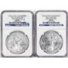 Image 1 : Lot of 2011-W Burnished & 2011 $1 American Silver Eagle Coins NGC MS69 Early Releases